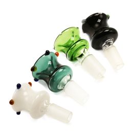 G057 Trumpet Style Smoking Bowl 10mm 14mm 19mm Male Female Tobacco Glass Water Bong Oil Rig Pipe Colourful Bowls