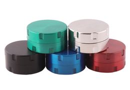 The latest one pack 24 pieces of double zinc alloy 30MM smoke grinder mini flat tooth small grinder very convenient to carry