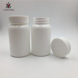 20pcs/lot 200ml 200g 200cc HDPE White Pharmacy Refillable Capsules Bottles with Child Safety Caps