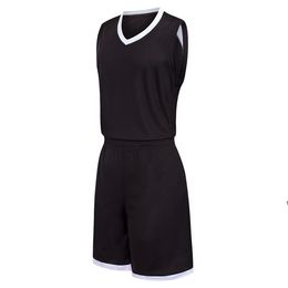2019 New Blank Basketball jerseys printed logo Mens size S-XXL cheap price fast shipping good quality Black White BW0032r