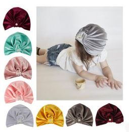 Baby Hat Cotton Pearl Girls Boys Cap Bohemian Style Kids Hats Newborn Photography Props Caps Accessories