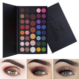 UCANBE 39 Color Eyeshadow Palette Metallic Eye Shadow Deeply Pigmented Makeup Shimmer Matte Glitter Waterproof Cosmetics