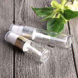 Clear 5ml 10ml Perfume Refillable Bottle Mini Empty Glass Spray Bottles For Make Up Travel Water with Pump Sprayer Cap