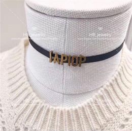 Fashion High version letter necklace choker bijoux for lady Design Womens Party Wedding Lovers gift jewelry with box