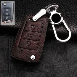 wholesale Car brand Volkswagen car key case women and men Key Wallets Luxury leather key bag Model B Three color