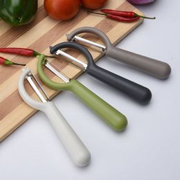 Manufacturer's direct-selling stainless steel peeler household scraper round handle peeler melon and fruit planer kitchen tools