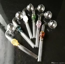 Skull bone long curved pot luck Wholesale Glass Hookah, Glass Water Pipe Fittings, Free Shipping