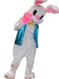 2019 High quality Easter Bunny mascot costume Cute Easter Rabbit Fancy Party Dress