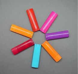 1000pcs/lot 4.5g Empty Oval Lip Balm Tubes Deodorant Containers mixed Colour SN3533