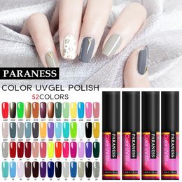 Paraness Pure Nails Polish Colours Gel Lak Nail Art Gel Varnish Soak Off UV Gel Nails Polish Semi Permanent Top Coat Varnishes