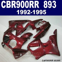 Customise paint fairing kit honda cbr900rr cbr 893 19921995 red fairings set cbr 900 rr 09 10 11 cx38