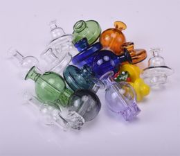 Glass Ball Carb Cap Bubble 7 styles For 10mm 14mm 18mm Quartz Banger Nails Glass Water Pipes Oil Rigs