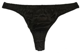 Mens Thong Sexy 100% Silk Satin Underwear Briefs Size Us s m l xl xxl