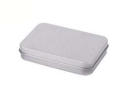 Rectangular Hinged Containers With Lid Metal Mini Empty Tin Box Wear Resistant Storage Organizer Hot Sale SN1887