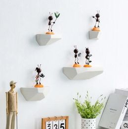 Nordic restaurant wall decoration shelf ins wind wall decoration wall creative simple modern background hanging