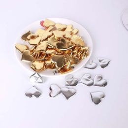 Gold Silver Sponge Heart Shaped Wedding Mini Confetti Christmas Marriage Birthday Party Decoration Home Decor yq00638