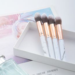 Face Powder foundation Makeup Brushes marble handle Synthetic Hair blush makeup tools is good for customer gifts free DHL