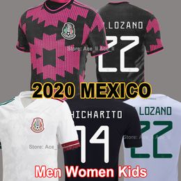 -2020 México Taça De Ouro camisas de futebol Preto CHICHARITO LOZANO MARQUEZ DOS SANTOS 20 21 HOMENS MULHERES CRIANÇAS 2021 soccer jersey football shirts Verde camisetas de futbol