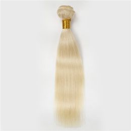 10-30inch 613 straight hair piece blonde indian remy hair extensions 1pc virgin russian brazilian peruvian blonde silk straight hair weft