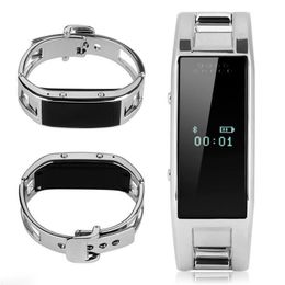 Smart Watch D8 Bluetooth Fitness Tracker Camera Reminder Smart Bracelet Stainless Steel Wearable Wristwatch For Android iPhone Phone