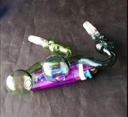 hookah Bone burner glass bongs accessories Glass Smoking Pipes Colourful mini multi-colors Hand Best Spoon