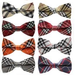 Men Bow Tie Plaid Style Cotton Bowtie 2018 New Casual Gravata Borboleta Butterfly Tartan Strip Colourful Ties Men's Plaid Bow Tie