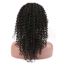 Lace Wigs Human Virign Hair Kinky Curly Lace Frontal Wigs Lace Hair Wig Medium Cap Size with Combs for Black Women Natural Colour Density Bella Hair