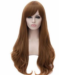 WIG shipping Wavy Layers Haircut Fashion Long Resistant Wigs