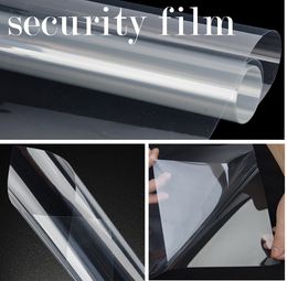 security film safety transparent Clear protection Vinyl For Window Glass Protect Size 1.52x30m Roll ( 5x100ft)
