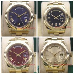4 colour Hot Sell Mens watches 41 mm 228235 228238 228398 President 18kt Yellow Gold Bezel Asia 2813 Movement Automatic Men's Wristwatches
