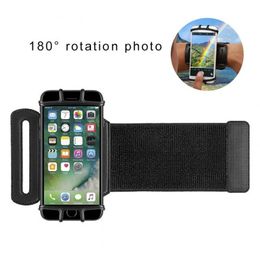 VUP Stretchable Armband Sports Cycling Running 180 Degree Rotatable Adjustable Silicone Wristband Cell Phone Holders For iPhone11 X XR