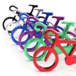 Novelty Bike Bicycle Keychain Keyring Bottle Wine Beer Opener Tool 6 Colours