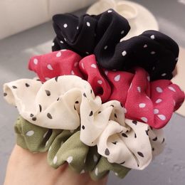 Fashion Fabric Rubber Hair Bands Pony Tail Holder for Women Girls Wholesale Elastic Hair Ties Accessories