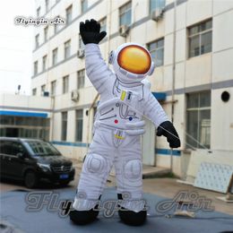 Outdoor Advertising Inflatable Astronaut Model 4m Height Blow Up Cosmonaut Balloon For Science Museum And Music Festival Decoration