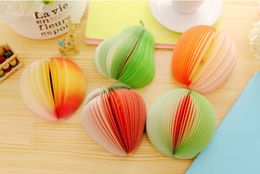 Creative Fruit Shape Notes Paper Cute Apple Lemon Pear Notes Strawberry Memo Pad Sticky Paper Pop Up Notes School Office Supply Free SHip