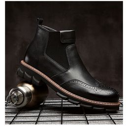 Hot Sale-Mens Designer Martin Boots Students Plus Velvet Casual Warm Cotton Boots Fashion Trend New Style Mens High-cut Tooling Boots