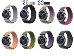 samsung galaxy watch gear s3 NZ - 22mm 20mm Nylon Strap for Samsung Gear S3 S2 Sport Frontier Classic Watch Band Galaxy Watch Active Galaxy 42mm 46mm Watch Amazfit Bip Strap