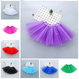 Kids Clothes Girls Tutu Mini Dresses Dance Pettiskirt Costume Bubble Tulle Skirts Ball Gown Princess Dress Christmas Party Stagewear EZYQ248