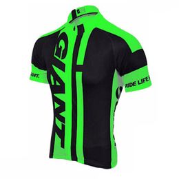 GIANT Pro team Men's Cycling Short Sleeves jersey Road Racing Shirts Riding Bicycle Tops Breathable Outdoor Sports Maillot S21042309