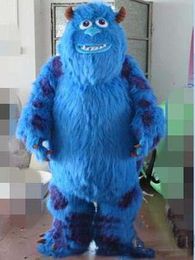 2019 Hot Sale Blue Monster Cartoon Character Mascot Costume for Adult