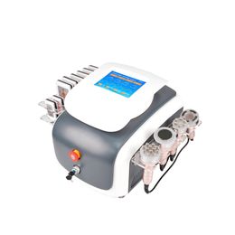 6 in 1 Ultrasonic Slimming Machine RF Skin Tightening Face Lifting Cavitation Radio Frequency Vacuum Fat Cellulite Removal Salon Equipment