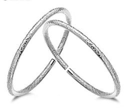 925 Sterling Silver Plated Bracelets Jewellery for Women Tibetan Love Charms Wedding Bangle Bracelet High Quality Christmas Gift