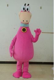 2019 High quality hot dinosaur mascot costume adult pink dino cartoon character mascots costumes