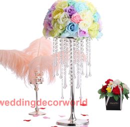 New style Tall Acrylic Wedding Centerpiece / Candle Holder, Road Lead, Flower Stand, Wedding Party Decoration decor00095