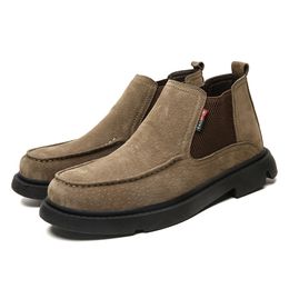 Novo Homens Plano de Inverno botas quentes Casual Botas Moda Couro Calçados Masculinos deslizamento confortável com homem Sneaker Waterproof