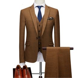 2019 Mens Slim Fit Check Design Jacket Fashion Latest Tailor Made Suit Blazer Classic Luxury Men