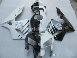 Injection ABS hot sale fairing kit for Honda CBR600RR 05 06 white black fairings set CBR600RR 2005 2006 FF09