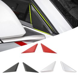 Car Window Front Triangle Trim ABS Decoraion Cover For Ford Mustang 2016 UP Car Exterior Accessories