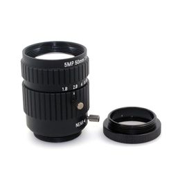 5MP 50mm 1:1.8 Fixed Focus C Mount for Industrial Microscope Camera