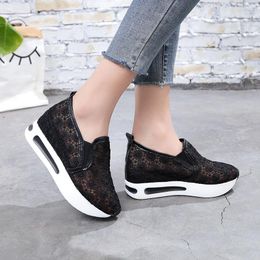 Hot Sale-2019 New Women Casual Platform Shoes Shoes Wedges Women Sneakers Shoes Trainers Loafers Height Increasing